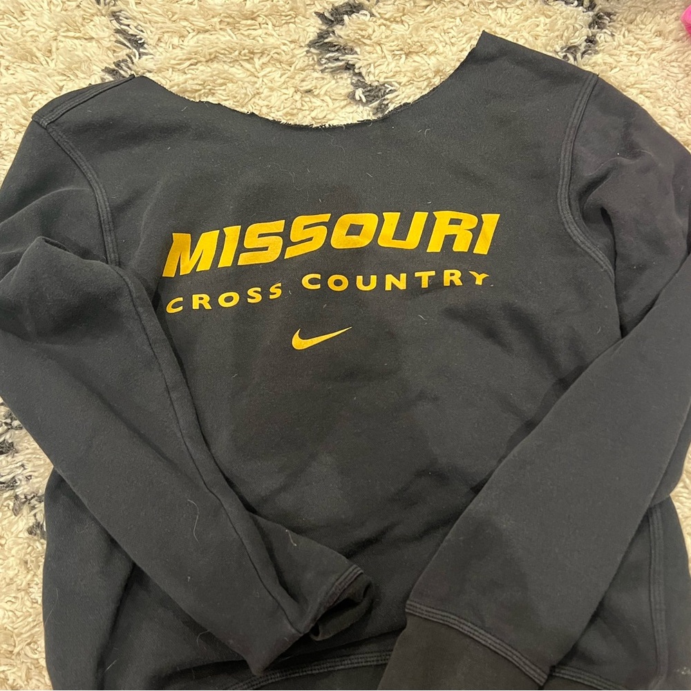 university of missouri cut off crew neck